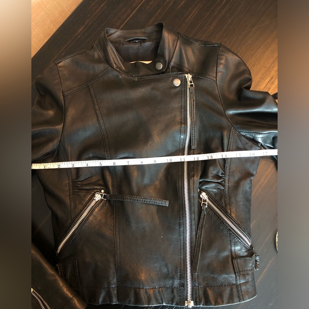 TOPSHOP Leather Jacket. Size XS - Picture 10 of 11